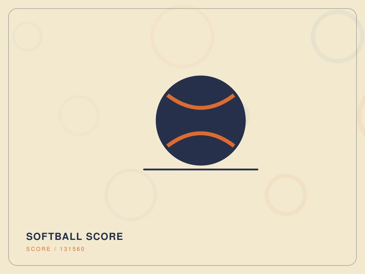 Second abstract visual exploring the commercial character of menssoftball.com